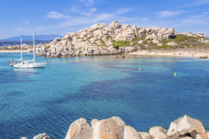 Lavezzu island, the Archipelago of Lavezzi (French: Îles Lavezzi), Strait of Bonifacio, Corsica, France.